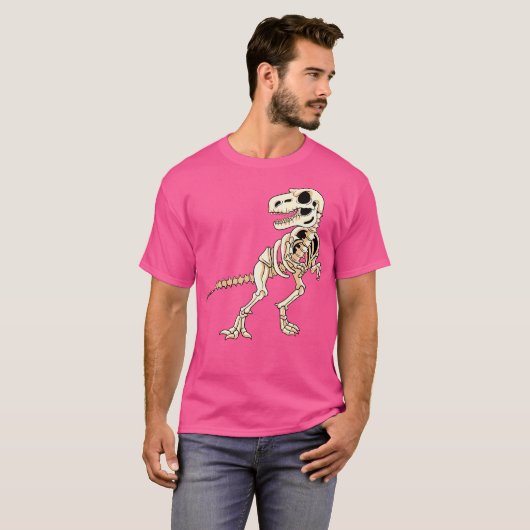 Dinosaur Skeleton T Rex Dino Fossil Paleontology K T-Shirt (Vorne ganz)