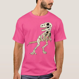 Dinosaur Skeleton T Rex Dino Fossil Paleontology K T-Shirt