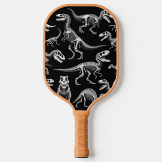 Dinosaur Skeletons Weiße Fossile Knochen Pickleball Schläger
