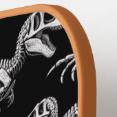 Dinosaur Skeletons Weiße Fossile Knochen Pickleball Schläger (Linke Seite)