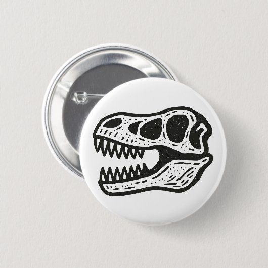 Dinosaur Skull Button (Vorne & Hinten)