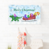 Dinosaur Sleigh Ride Banner (Insitu)