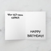 Dinosaur-Spaß Karte (Innenseite)