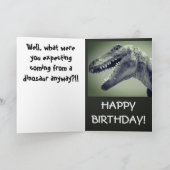 Dinosaur-Spaß Karte (Innenseite)