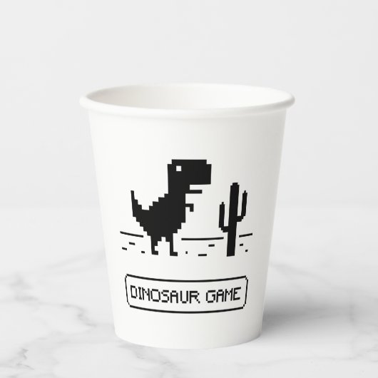 Dinosaur-Spiel. Pappbecher (Vorderseite)