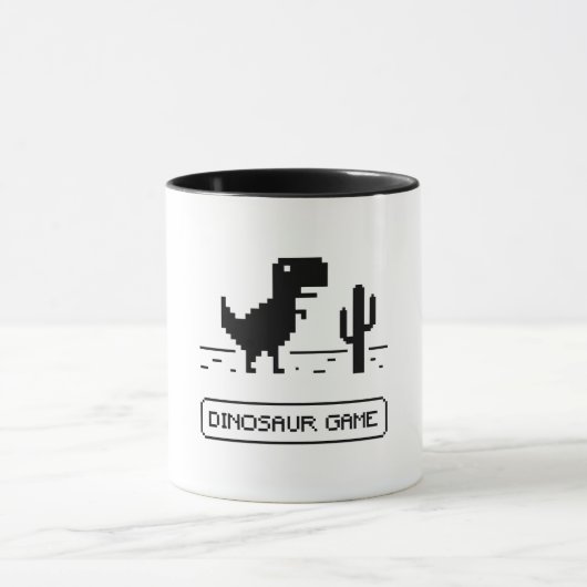 Dinosaur-Spiel. Tasse (Zentrum)