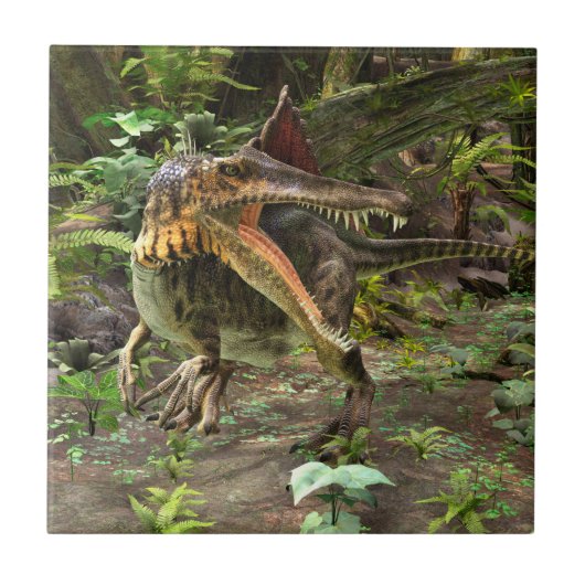 Dinosaur Spinosaurus Fliese (Vorderseite)
