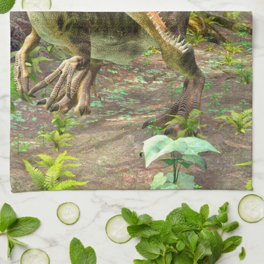 Dinosaur Spinosaurus Küchentuch (Gefaltet)