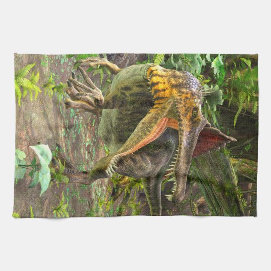 Dinosaur Spinosaurus Küchentuch (Horizontal)