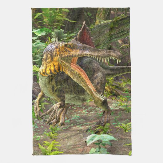 Dinosaur Spinosaurus Küchentuch (Vertikal)