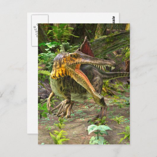 Dinosaur Spinosaurus Postkarte (Vorne/Hinten)