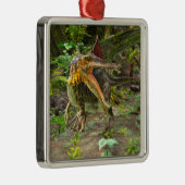 Dinosaur Spinosaurus Silbernes Ornament (Rechts)