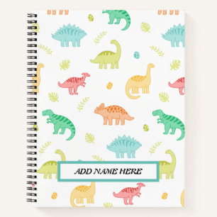 Dinosaur Spiral Notebook Notizblock