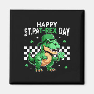 Dinosaur St. Patrick's Day Frohen St. Pat T-Rex-Ta Magnet