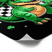 Dinosaur St. Patrick's Day Frohen St. Pat T Rex Ta Poster (Ecke)