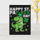 Dinosaur St. Patrick's Day Glücksklee Irischer Jun Karte (Gelbe Blume)