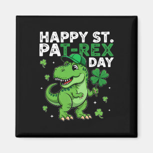 Dinosaur St. Patrick's Day Glücksklee Irischer Jun Magnet