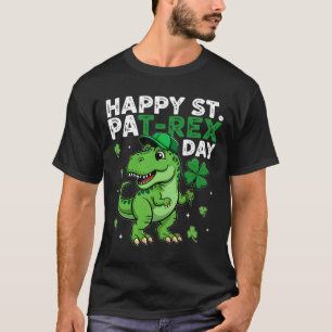 Dinosaur St. Patrick's Day Glücksklee Irischer Jun T-Shirt