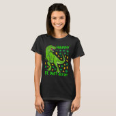 Dinosaur St Patricks Day Happy St Pat Trex rex Boy T-Shirt (Vorne ganz)