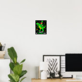 Dinosaur St. Patricks Day Kobold Saint Patty Poster (Heimbüro)