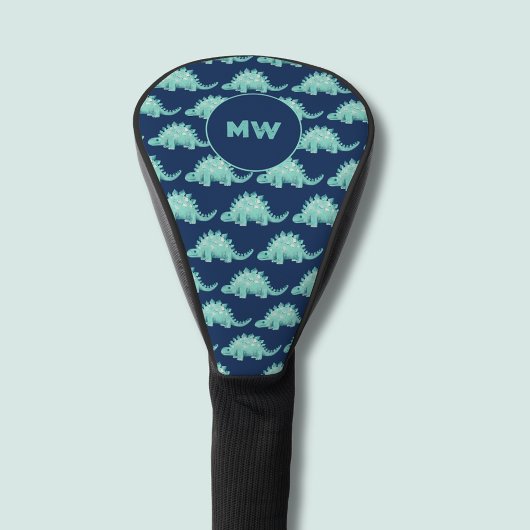 Dinosaur Stegosaurus Initials Golf Headcover