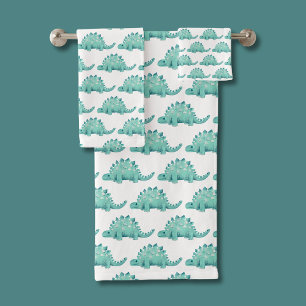 Dinosaur Stegosaurus Kids Badhandtuch Set