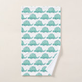 Dinosaur Stegosaurus Kids Badhandtuch Set (Handtuch)