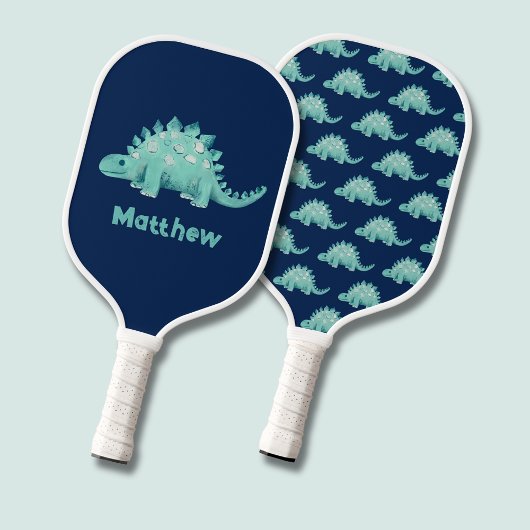 Dinosaur Stegosaurus Kids Pickleball Schläger