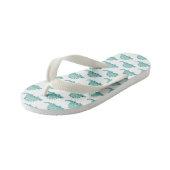 Dinosaur Stegosaurus Pattern Kinderbadesandalen (Schrägansicht)