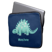Dinosaur Stegosaurus Pattern Laptopschutzhülle (Vorderseite Links)