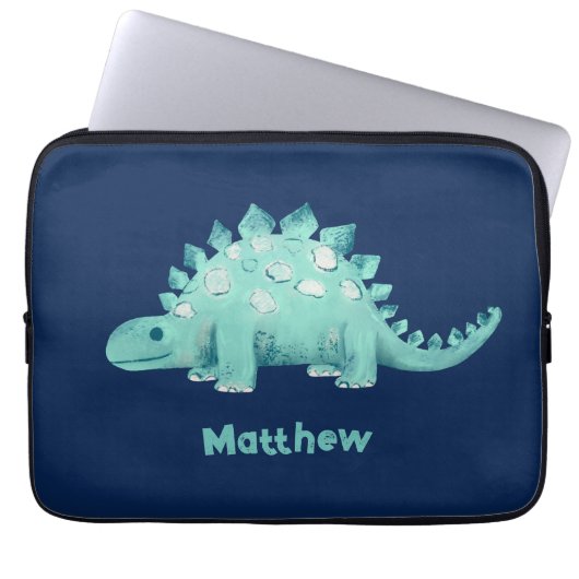 Dinosaur Stegosaurus Pattern Laptopschutzhülle (Vorderseite)