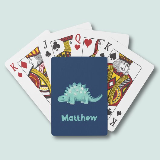 Dinosaur Stegosaurus Pattern Spielkarten