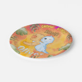 Dinosaur Stomp Chomp Rawr 3. Party Pappteller (Schrägansicht)