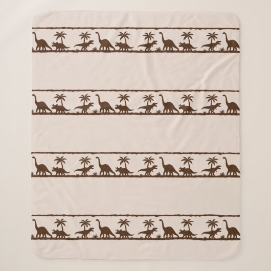 Dinosaur Streifen Sherpadecke (Vorderseite)