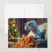 Dinosaur strickt Frohe Weihnachten (Vorne/Hinten)