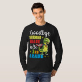 Dinosaur Student Senior Goodbye Second Grade Hallo T-Shirt (Vorne ganz)