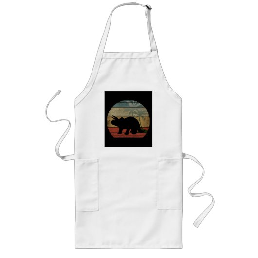 DINOSAUR SUNSET 3 LANGE SCHÜRZE (Vorne)
