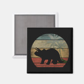 DINOSAUR SUNSET 3 MAGNET (Vorderseite/Rückseite)