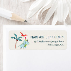 Dinosaur Süß Dino Baby Shower Party Etikett