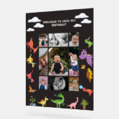 Dinosaur / Süßer Dino-Junge Geburtstag  Acrylschild (Winkel)