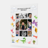 Dinosaur / Süßer Dino-Junge Geburtstag  Acrylschild (Winkel)