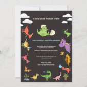 Dinosaur / Süßer Dino-Junge Geburtstag Danke  (Vorderseite)