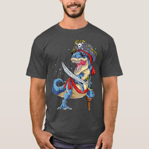 Dinosaur T Re Pirate T Piratenflagge Halloween 179 T-Shirt