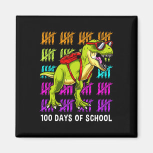 Dinosaur T Rex 100 Tage der Schule Dinosaur T Rex Magnet