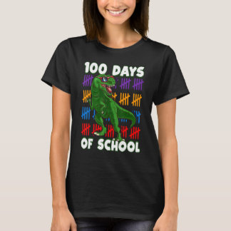 Dinosaur T-Rex 100 Tage Schule Dino Kinder Jungen T-Shirt