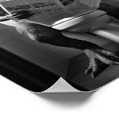 Dinosaur T-Rex auf der Toilette Badezimmer Wand Ku Poster (Ecke)