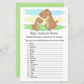 Dinosaur,T-rex Baby Animals Name Game (Vorne/Hinten)