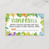 Dinosaur T-Rex Babydusche Windelwaschkarte Begleitkarte (Vorderseite)