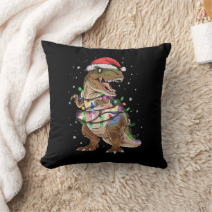 Dinosaur T-Rex Baum Weihnachts Pullover Xmas Dino Kissen
