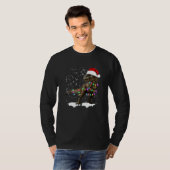 Dinosaur T Rex Baum Weihnachts Pullover Xmas Haust (Vorne ganz)